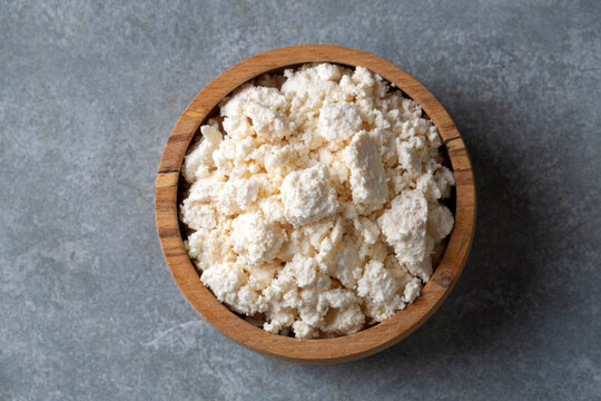 Cottage cheese is made from fresh pasteurized milk during the cheese-making process.