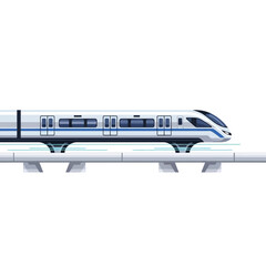 Fototapeta premium High speed train transportation modern railway electric passenger transit system