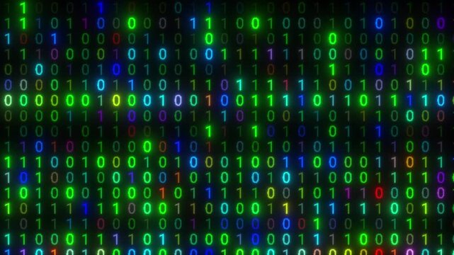 digital binary data scan loop background	