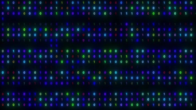 digital binary data scan loop background	