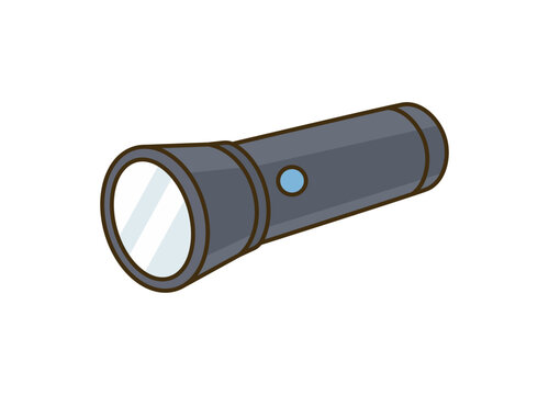 懐中電灯 防災グッズ 照明器具 停電対策 災害イラスト