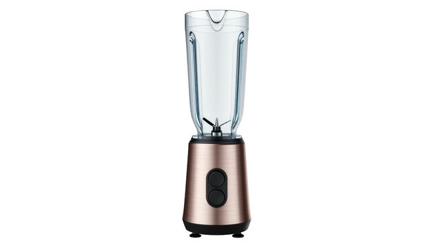 Elegant rose gold personal blender with transparent pitcher for home kitchen use