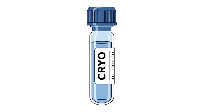 Cryogenic Vial Container for Laboratory Use.