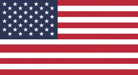 Fototapeta premium The flag of the united states of america with 50 white stars and 13 stripes