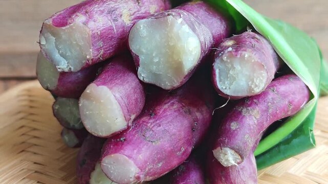 Steamed Japanese Potatoes, A Potatoes