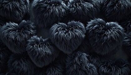 Fototapeta premium black heart shape