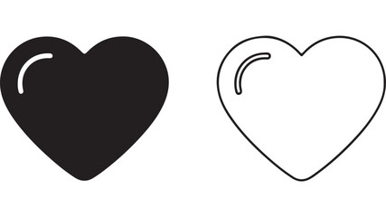 Obraz premium Heart icon with transparent background