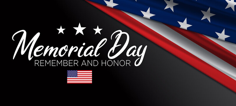 Memorial Day USA Flag Background