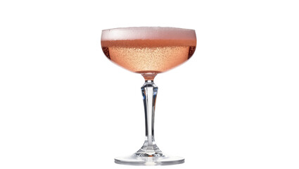 Delicious and refreshing sparkling pink cocktail served in an elegant coupe glass © Natasha
