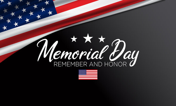 Memorial Day USA Flag Background