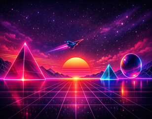 abstract background with stars