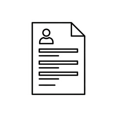 Fototapeta premium Professional Resume Document with Personal Profile and Skills Illustration