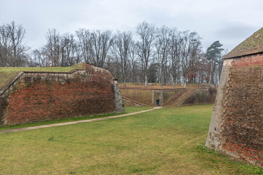 Bastion I of Josefov fortress town near Jaromer, Czechia
