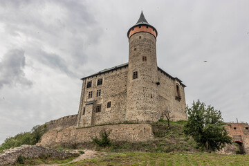 Obraz premium Kunetice Mountain (Kuneticka hora) Castle, Czechia