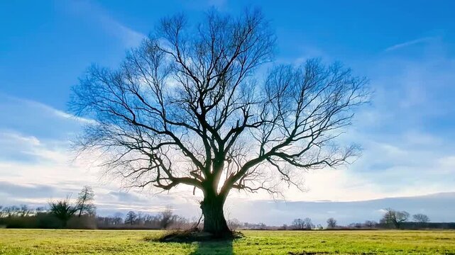 Baum auf Feld