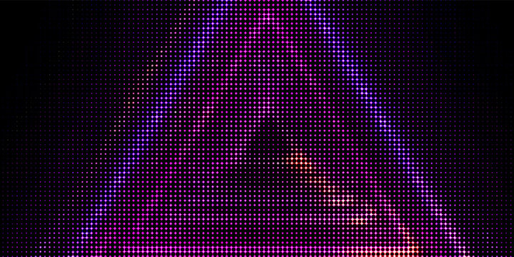 LED screen dots abstract background, 3d rendering computer generating, LED display technology colorful display