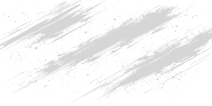 Abstract grunge background with grey ink splats and rough brush strokes on a vintage textured concrete wall surface design