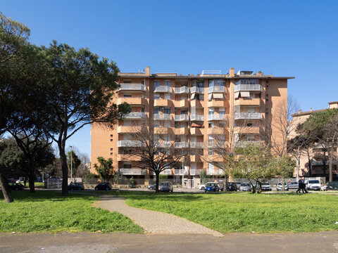 Residential area in Pomezia, Italy