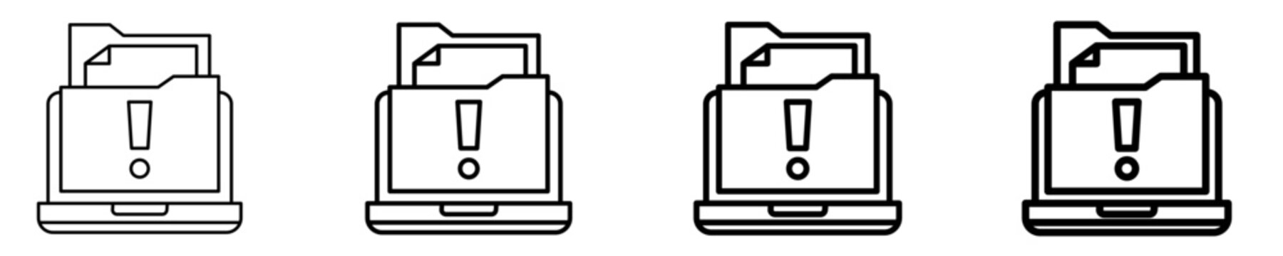 Alert Icon Set Different Style Collection