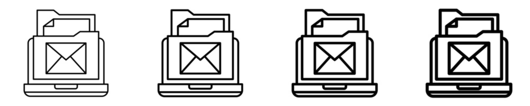 Email Icon Set Different Style Collection