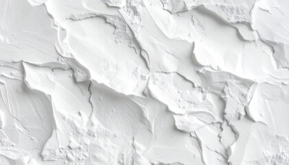 Fototapeta premium A detailed close-up view of a textured white surface with dramatic lighting.