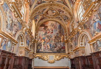 Fototapeta premium Interiors of san Paolo Maggiore church, Naples, Italy