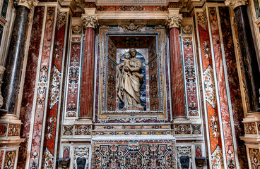Obraz premium Interiors of san Paolo Maggiore church, Naples, Italy