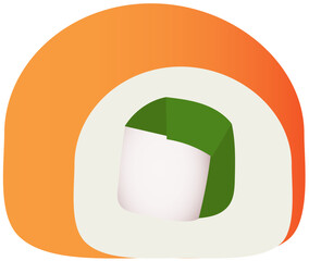 maki sushi vector © Natthida Singson