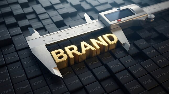 Measuring the impact and value of a brand with a caliper tool