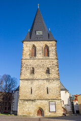 Obraz premium Tower of the St. Marien church in Bernburg, Germany