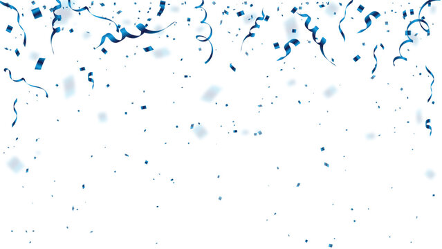 royal blue Confetti, Transparent PNG, Celebration Background