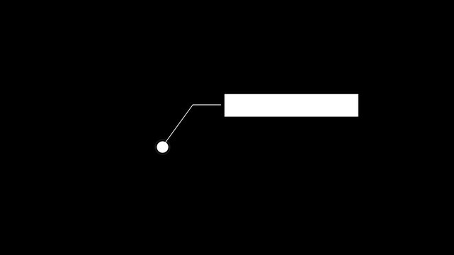ui pointer line animation with highlight box.