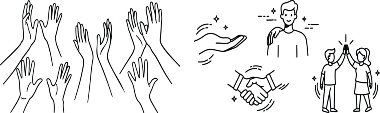 Ancient cave paintings of people and animals in a prehistoric setting