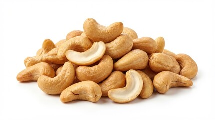 Fototapeta premium Roasted cashew nuts pile.