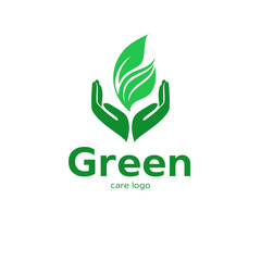 Fototapeta premium green leaf logo