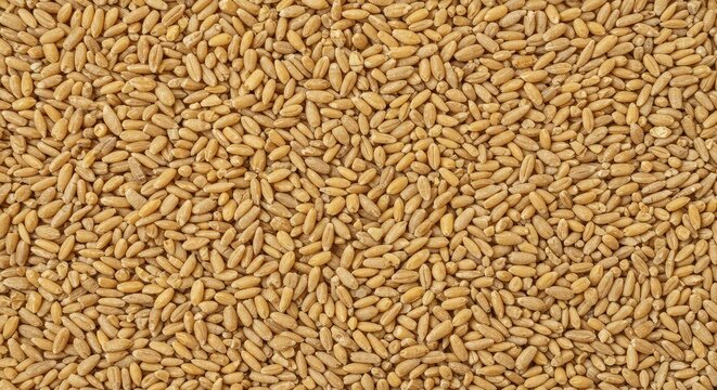 Uniform background texture created by densely packed light cereal grains, perfect for food design, menus, recipes, or bakery themes, rye, background, copy space