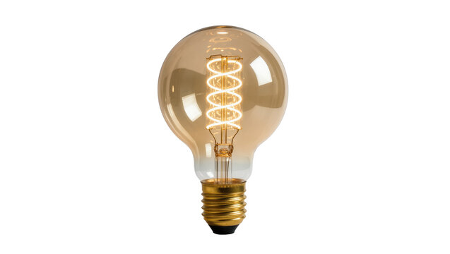 Decorative Edison style LED filament bulb with warm glow and spiral element design