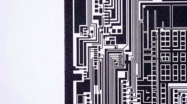 Abstract circuit board design, technology background and innovation , autonomous AI agents, silicon wafer, microprocessor macro, artificial intelligence hardware, semiconductor technology
