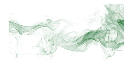 Abstract green smoke mist swirling across black background artistic vapor cloud design magic ethereal toxic haze effects © Ansari