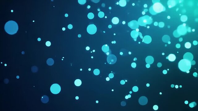 Blue glowing orbs on dark background