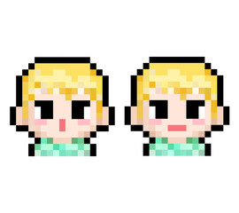 Fototapeta premium cute boy 8bit pixel art