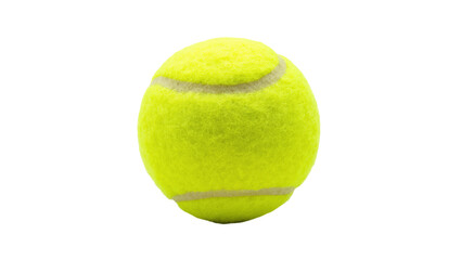 Essential sports equipment, a vibrant yellow tennis ball ready for an active game © Rowan