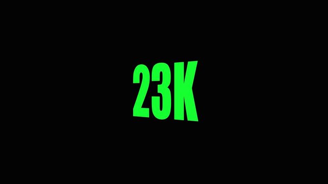 Neon Green 23 K Gold Luxury Number Twenty Three Thousand Wealth Finance Background.