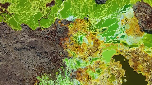 Dallol drone video from Danakil in Ethiopia 