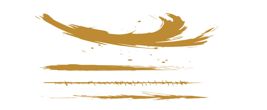 筆の筆跡テクスチャー