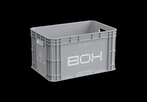 Plastic Box Mockup