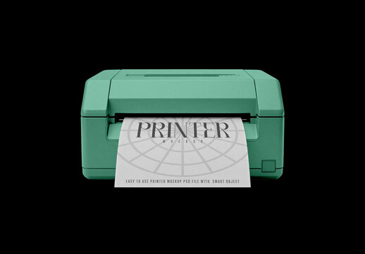 Isolated Printer Mockup