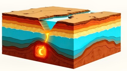 Core luminescence of geological stratification profile