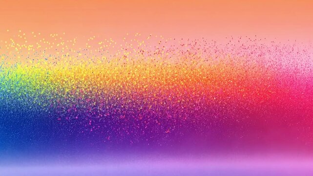 Colorful Gradient with Glittering Particles on a Vibrant Background
