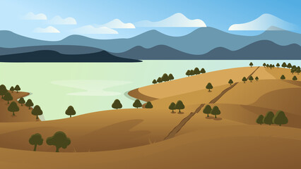 Obraz premium Grass Landscape